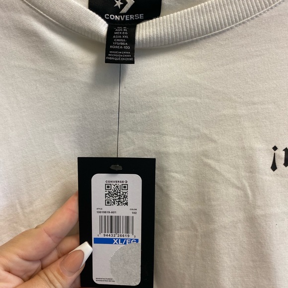 Mi gente converse ruffle crop top sweater ‼️Sold‼️ - Picture 4 of 5